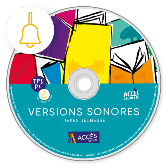 CD contenant les versions sonores avec signal des livres jeunesse exploitées dans Autour des livres TPS-PS.
